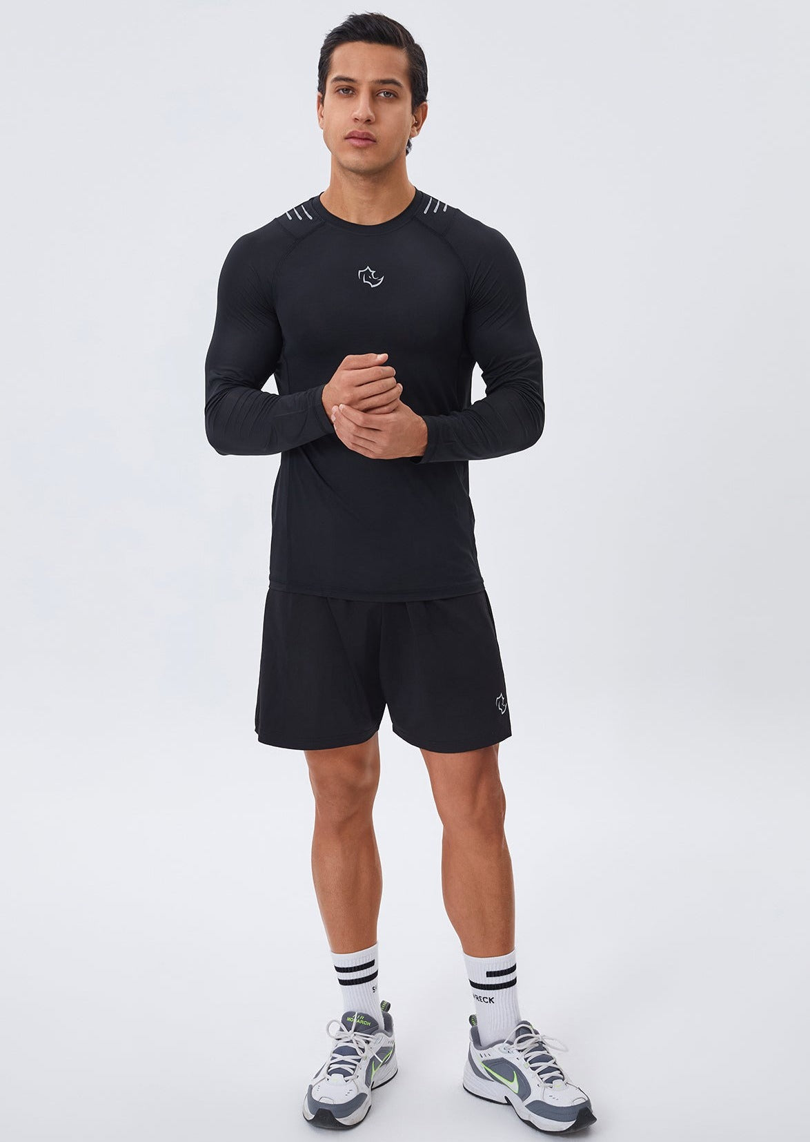 COMPRESSION FIT Long Sleeve CORE LONG SLEEVE - MIDNIGHT BLACK