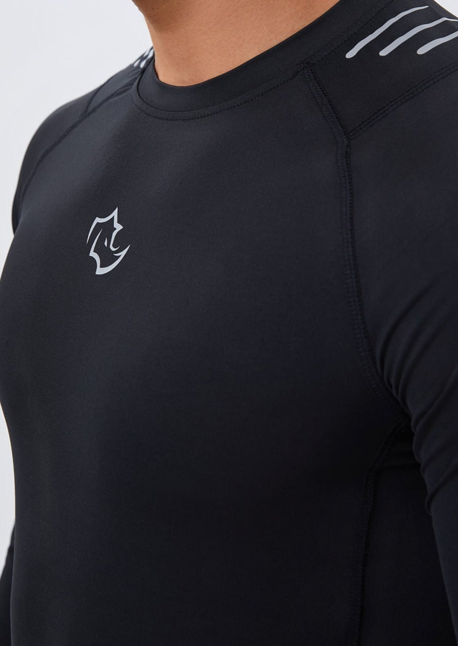 COMPRESSION FIT Long Sleeve CORE LONG SLEEVE - MIDNIGHT BLACK
