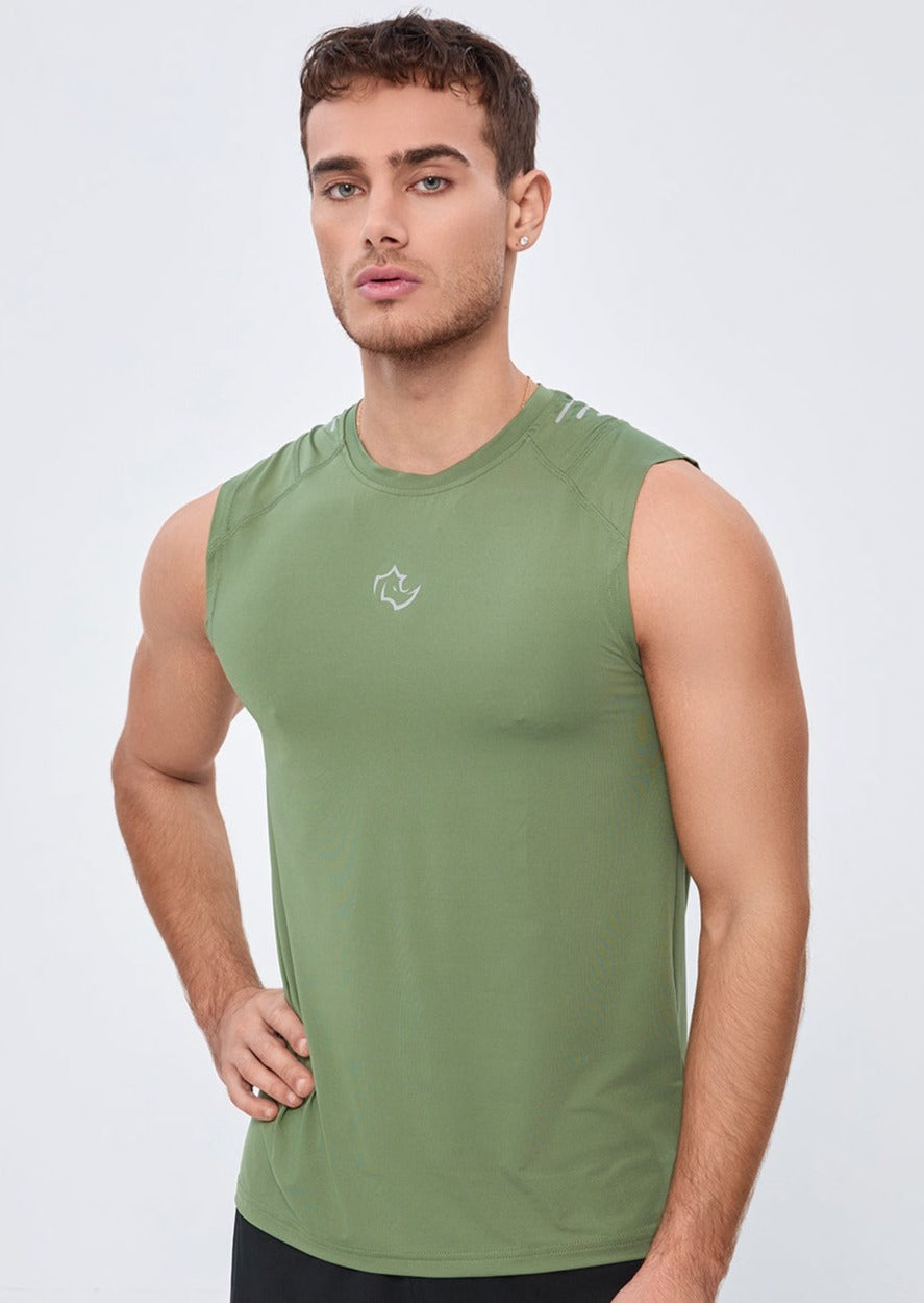 COMPRESSION FIT Tank CORE TANK - SAGE GREEN