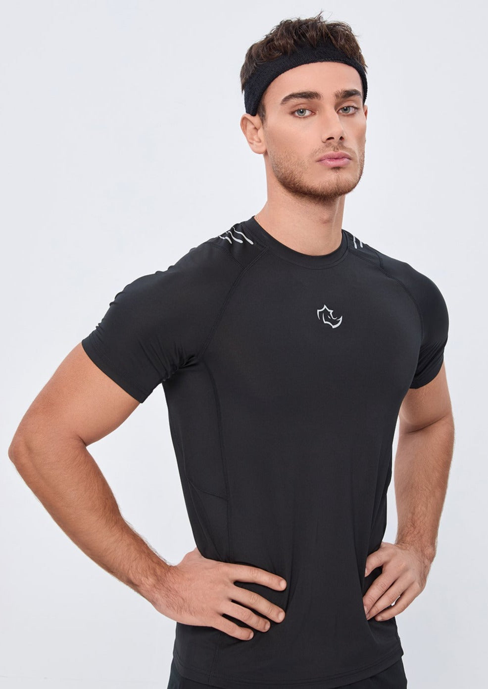 COMPRESSION FIT Tshirts CORE TEE - MIDNIGHT BLACK