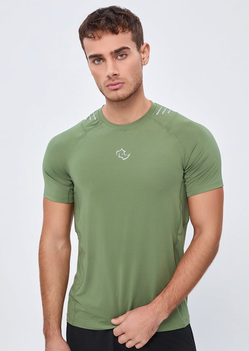 COMPRESSION FIT Tshirts CORE TEE - SAGE GREEN