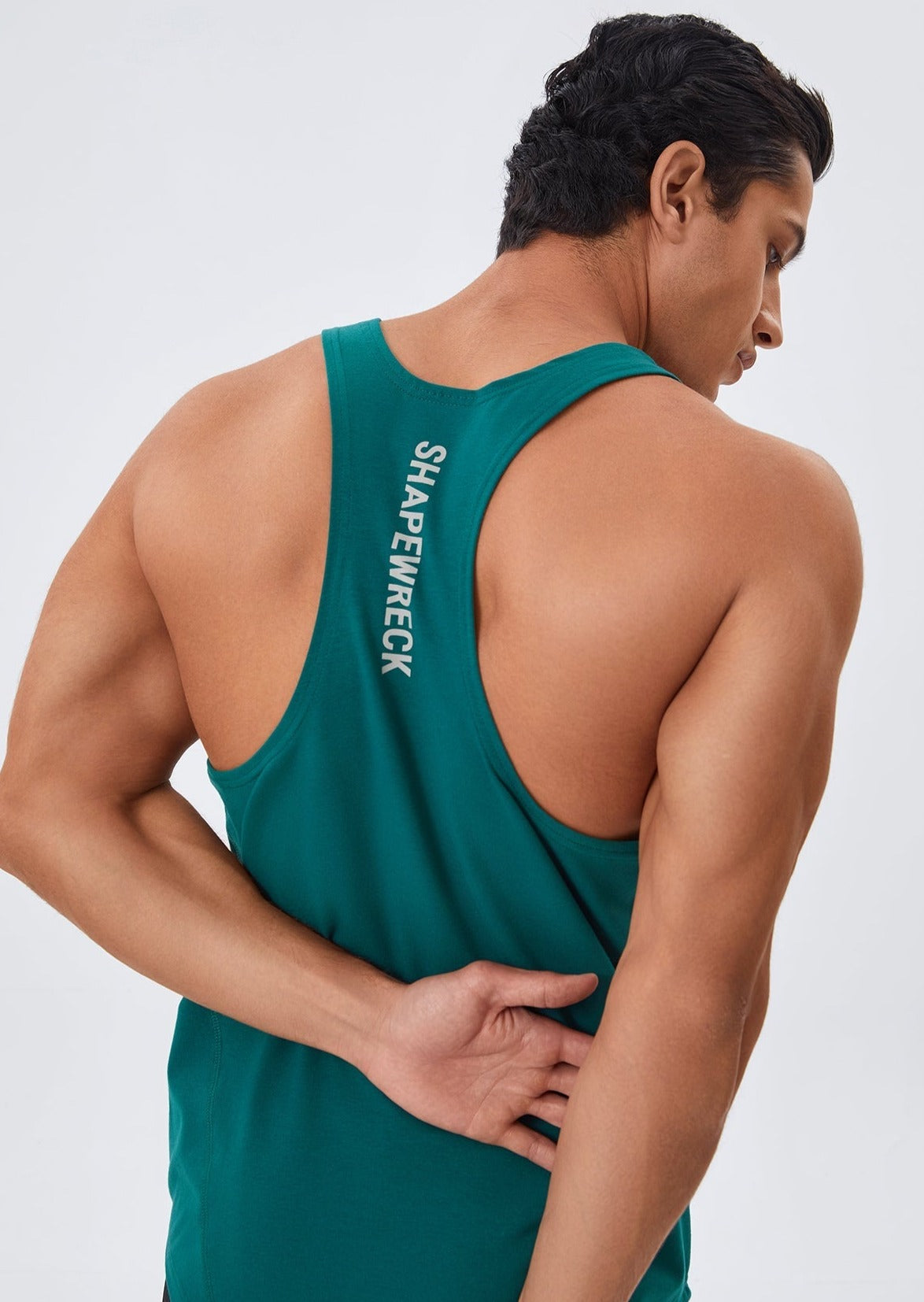 LOOSE FIT Tshirts 3D RHINO STRINGER - STORMY GREEN