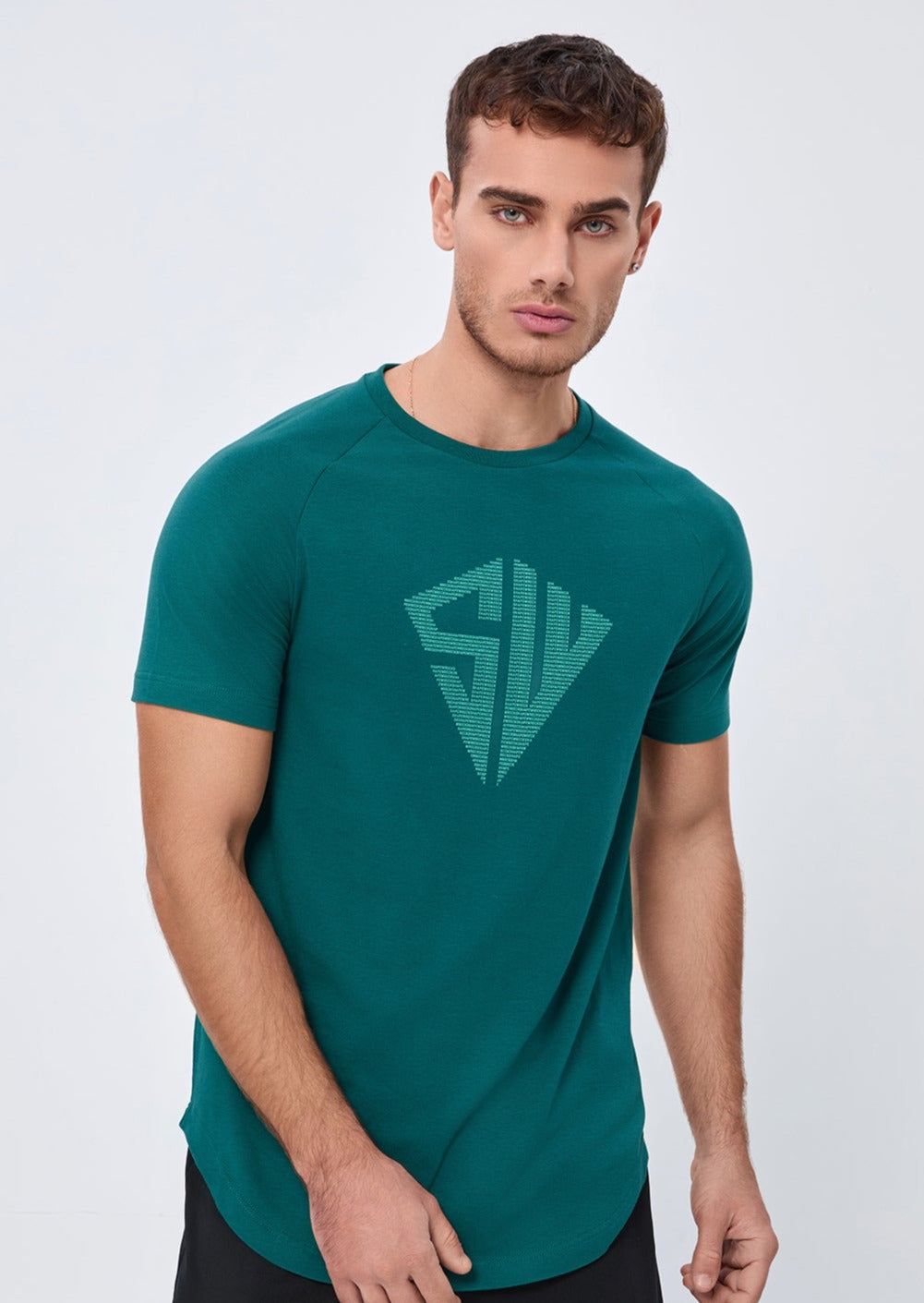 LOOSE FIT Tshirts SW TEE - STORMY GREEN