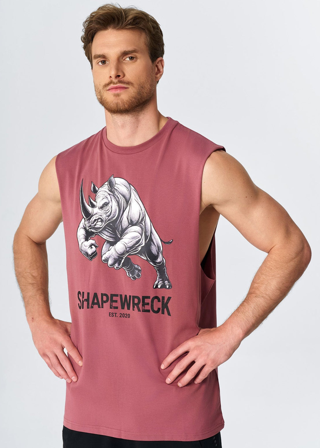 RELAXED FIT Tank ICONIC RHINO TANK - COOL BERRY