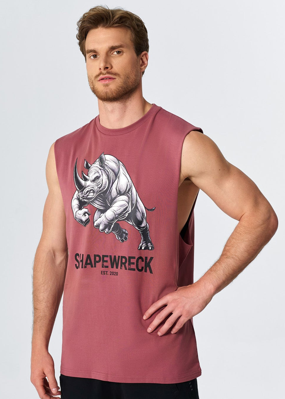 RELAXED FIT Tank ICONIC RHINO TANK - COOL BERRY