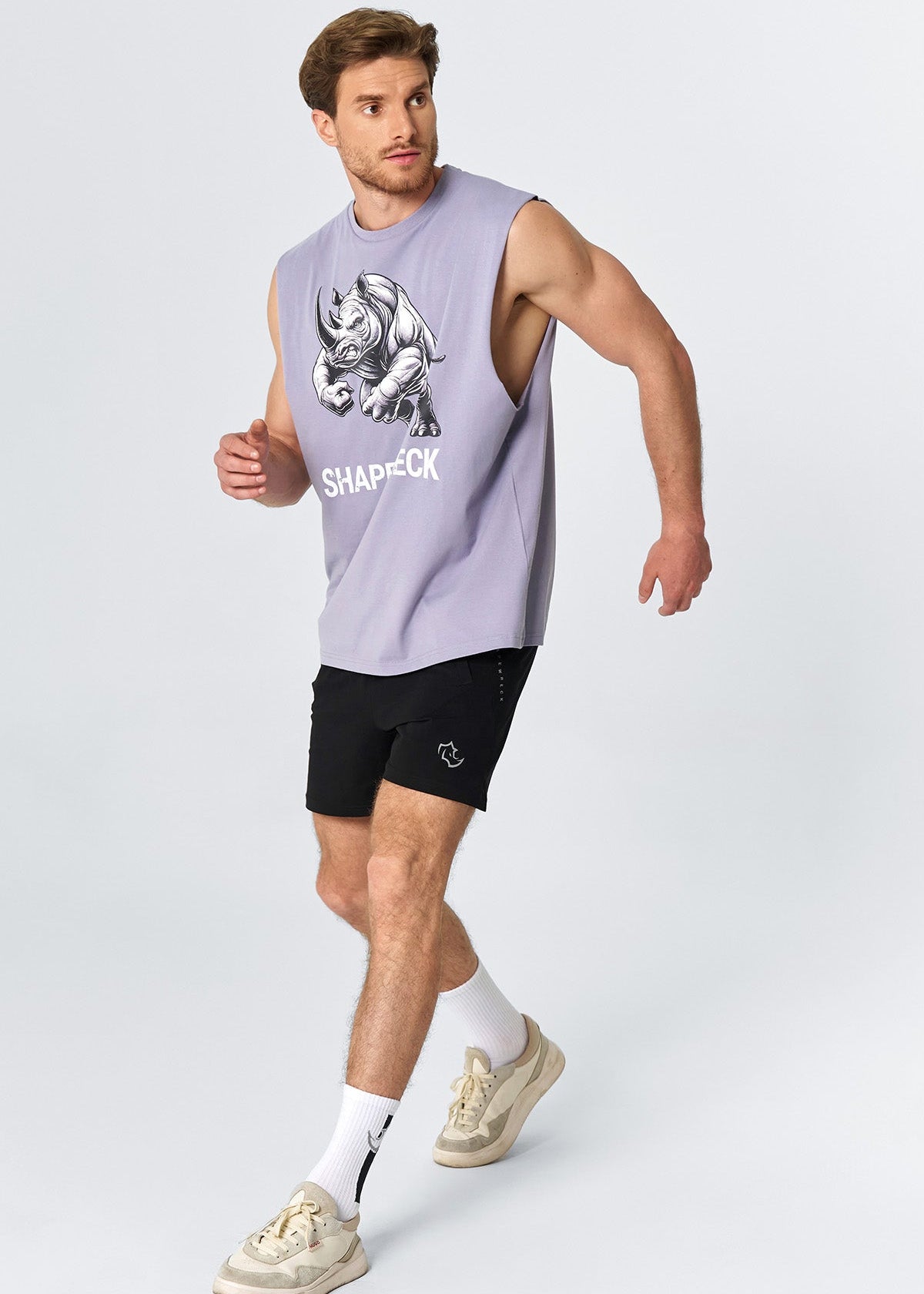 RELAXED FIT Tank ICONIC RHINO TANK -  SMOKY GREY