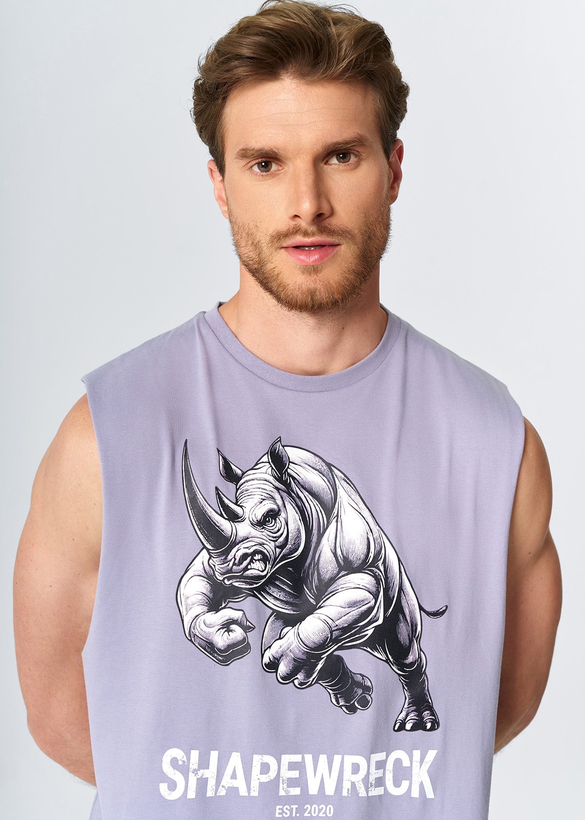 RELAXED FIT Tank ICONIC RHINO TANK -  SMOKY GREY