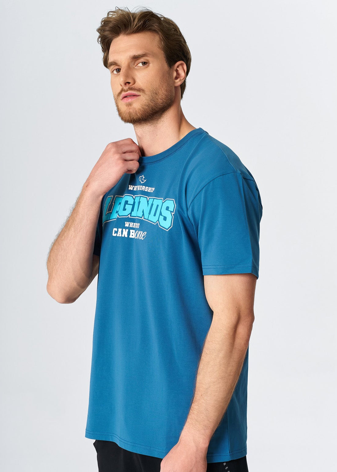 RELAXED FIT Tshirts LEGENDS TEE - BLUE STEEL