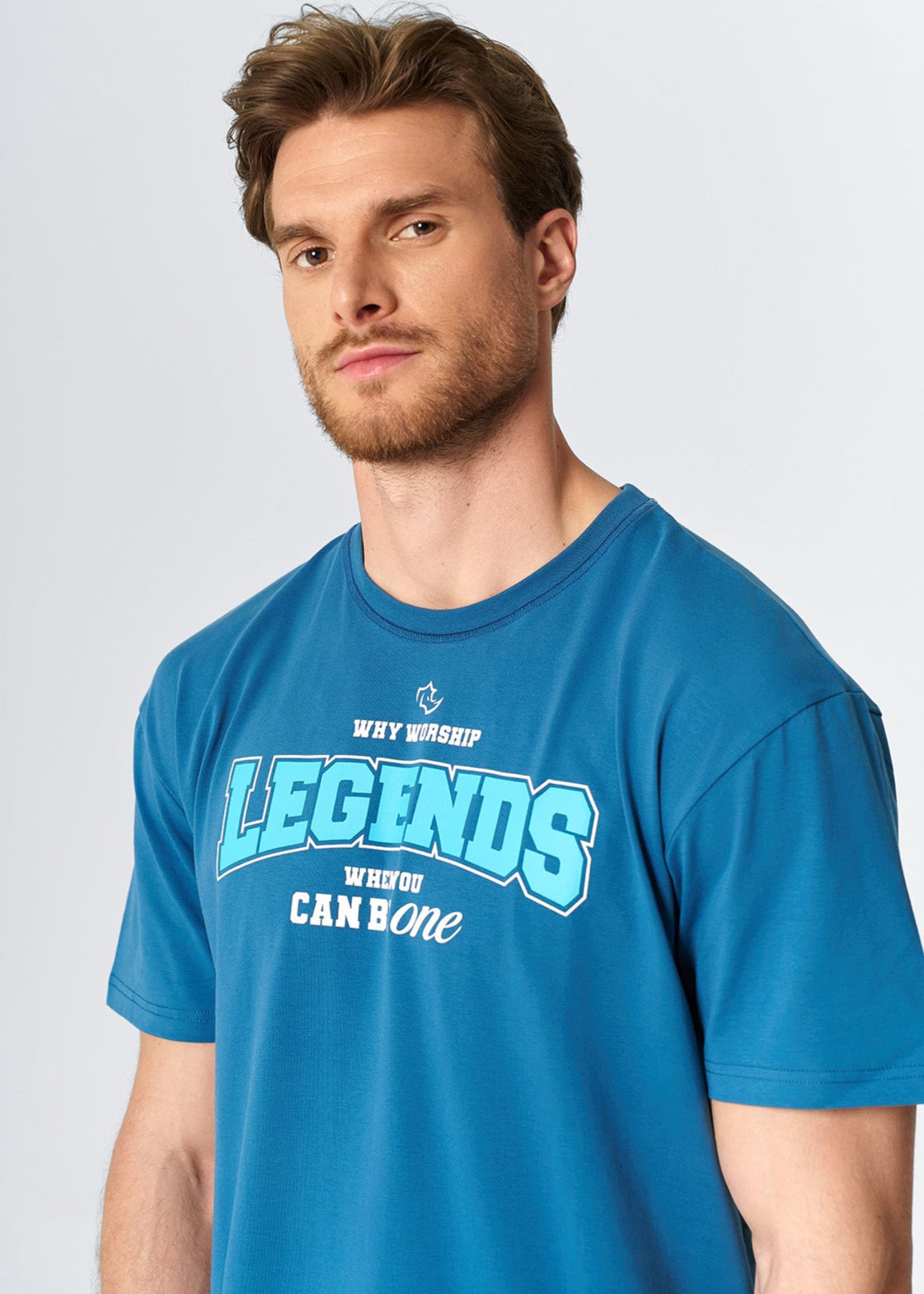 RELAXED FIT Tshirts LEGENDS TEE - BLUE STEEL