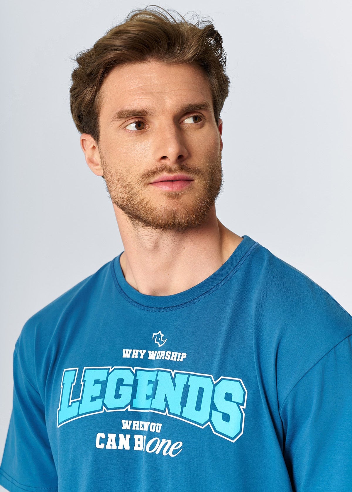 RELAXED FIT Tshirts LEGENDS TEE - BLUE STEEL
