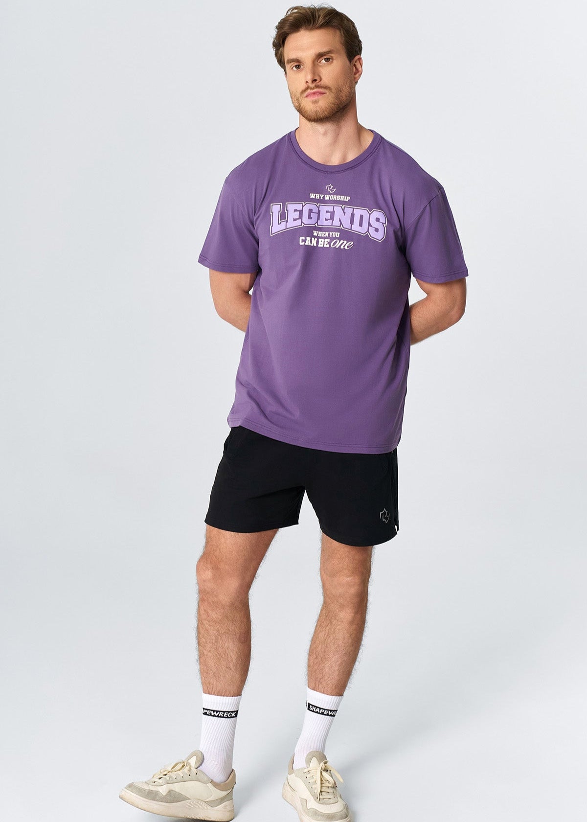 RELAXED FIT Tshirts LEGENDS TEE - HEAVY MAUVE