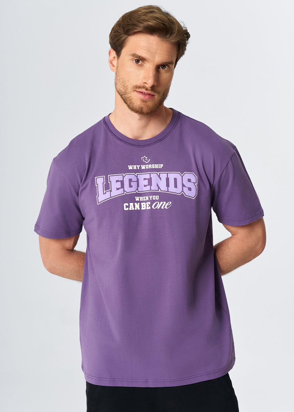 RELAXED FIT Tshirts LEGENDS TEE - HEAVY MAUVE