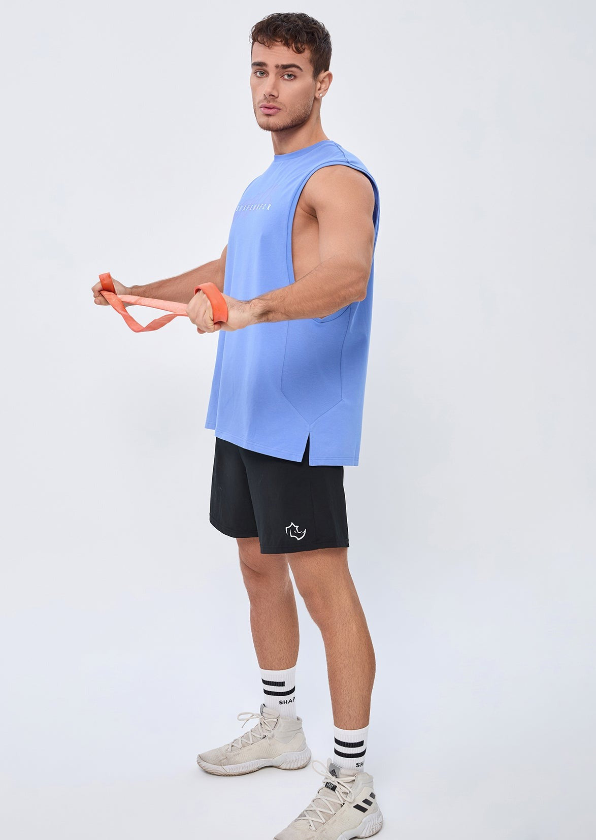 SLIM FIT Tank WRECK TANK - PERSIAN BLUE