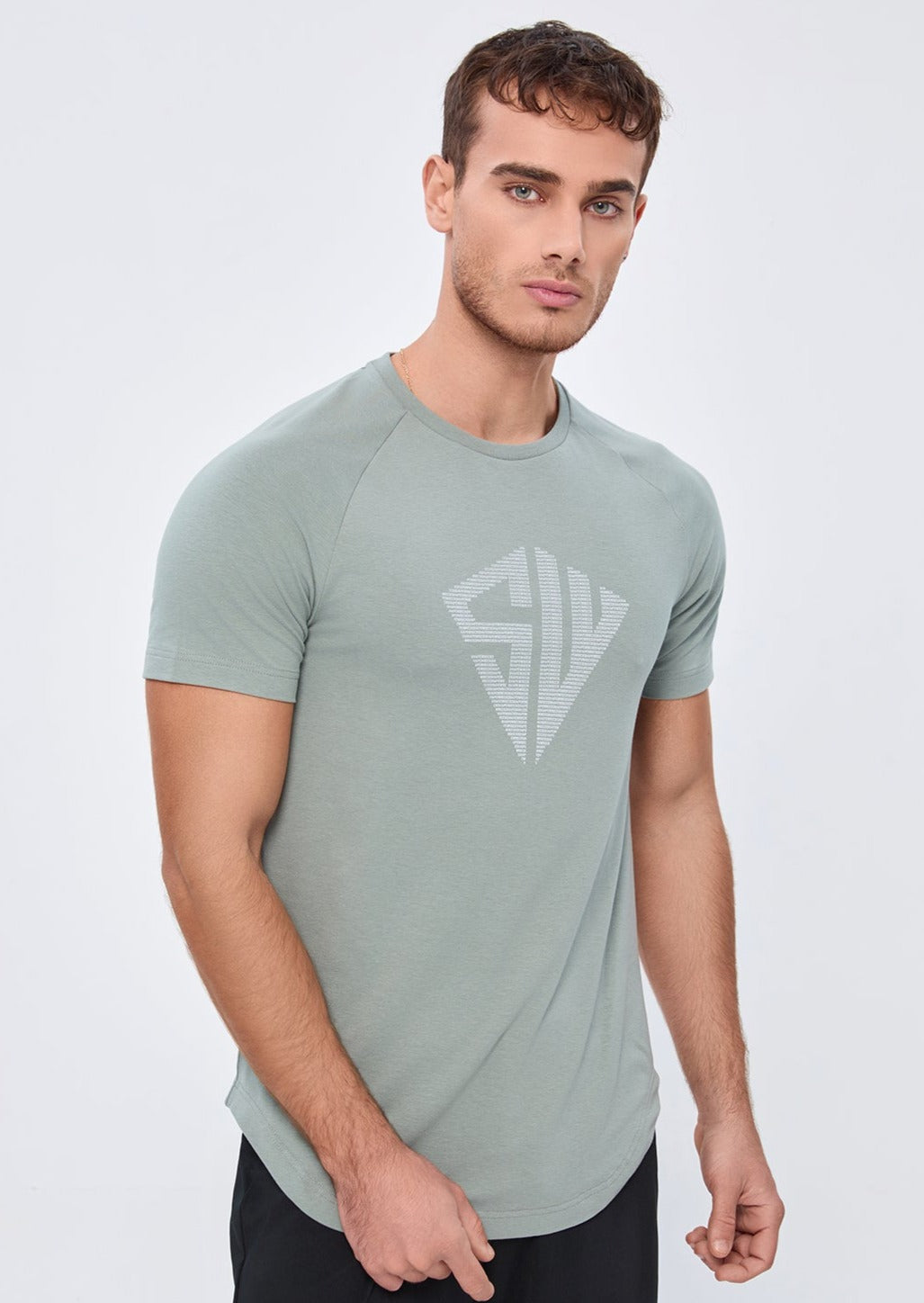 SLIM FIT Tshirts SW TEE - MOON GREY