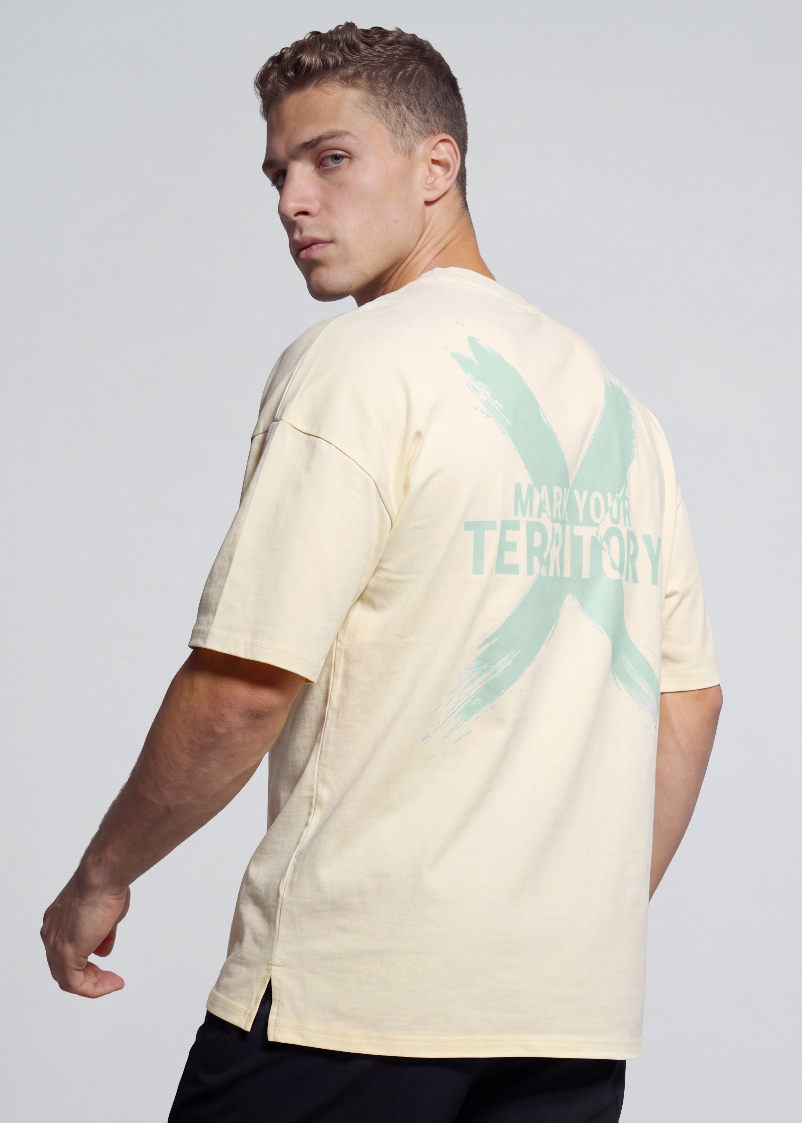 完売品！UNDSCALLOPEEMBROIDERY OVERSIZESHIRT X OVERSIZED TEE - TRANSPARENT YELLOW – SHAPEWRECK