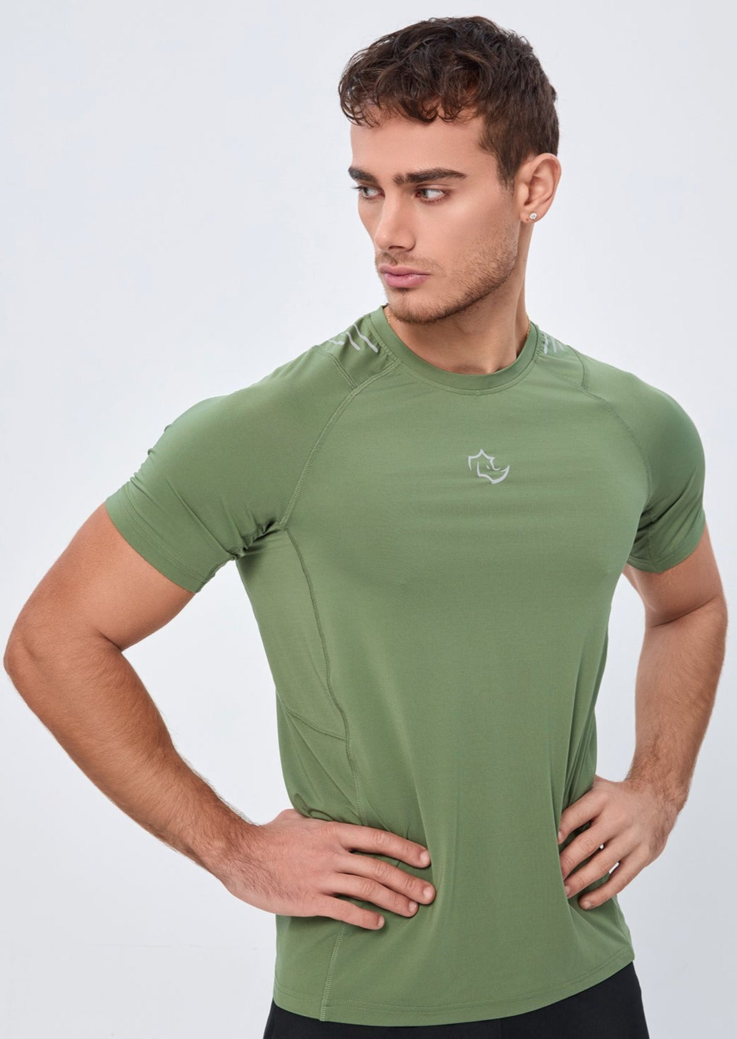 COMPRESSION FIT Tshirts CORE TEE - SAGE GREEN