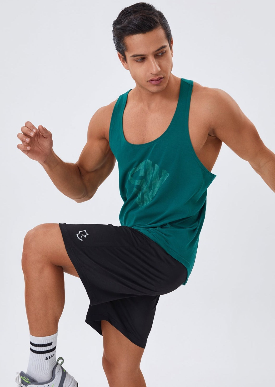 LOOSE FIT Tshirts SW STRINGER - STORMY GREEN