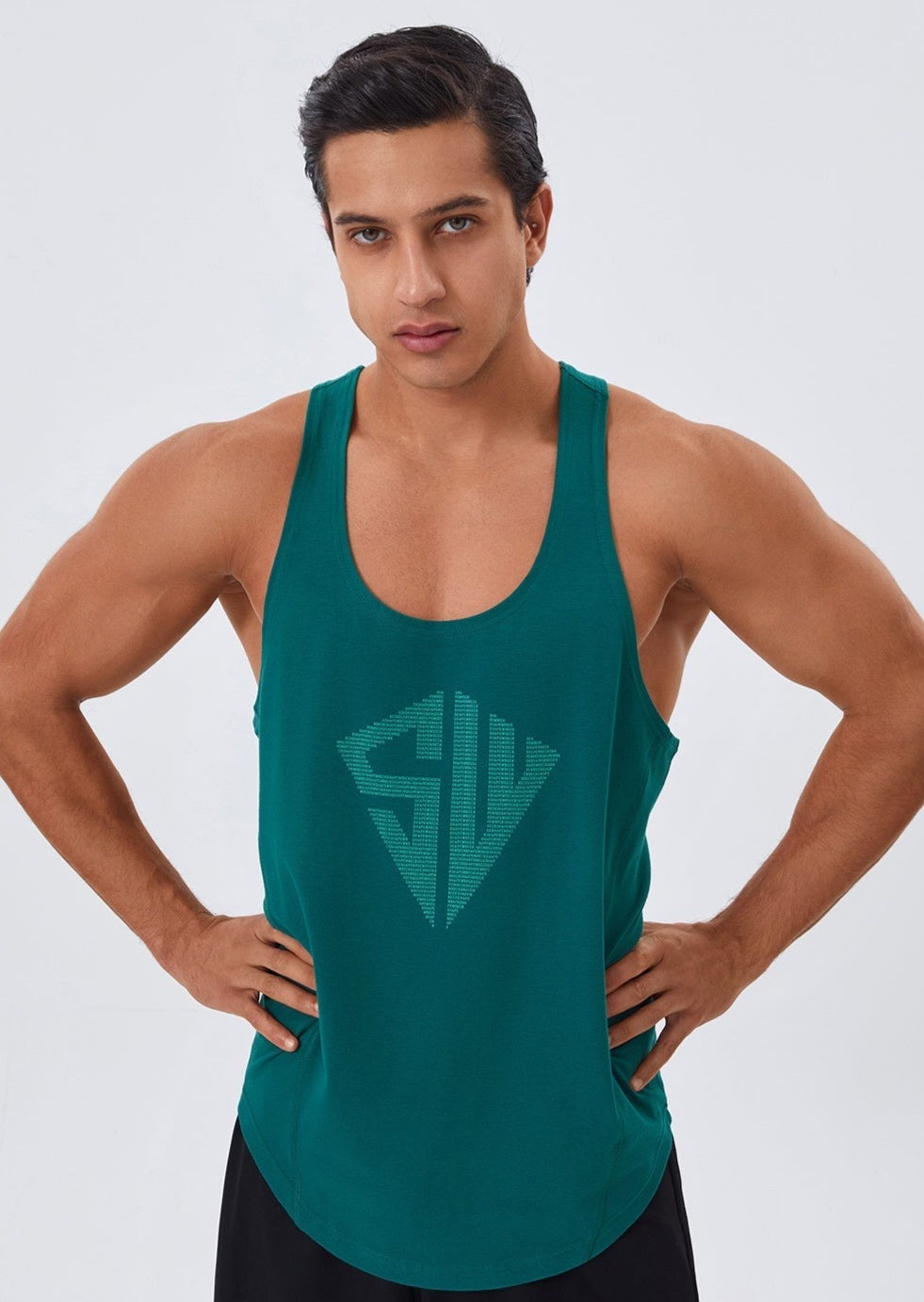 LOOSE FIT Tshirts SW STRINGER - STORMY GREEN