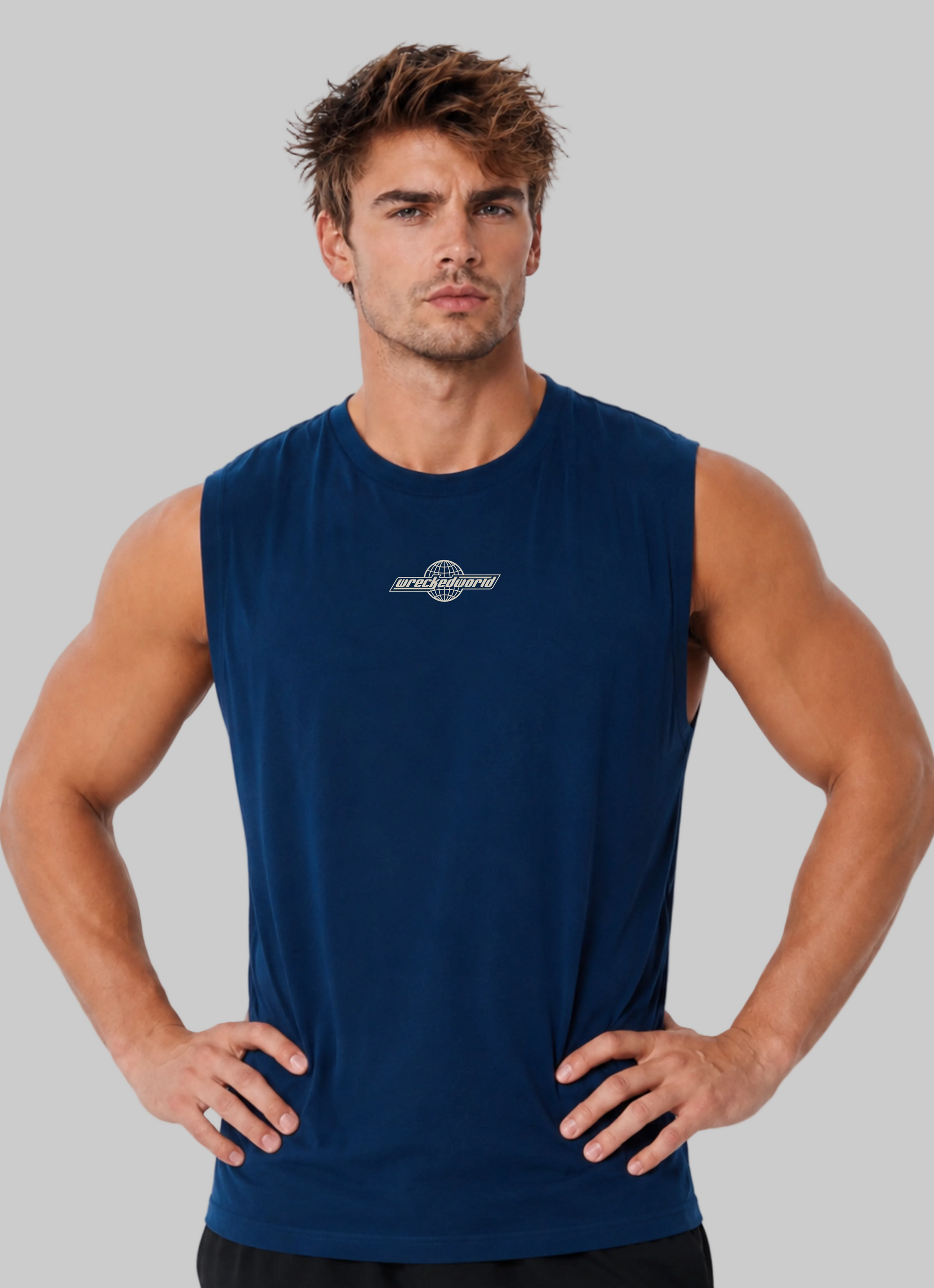 WRECKED WORLD TANK - NAVY