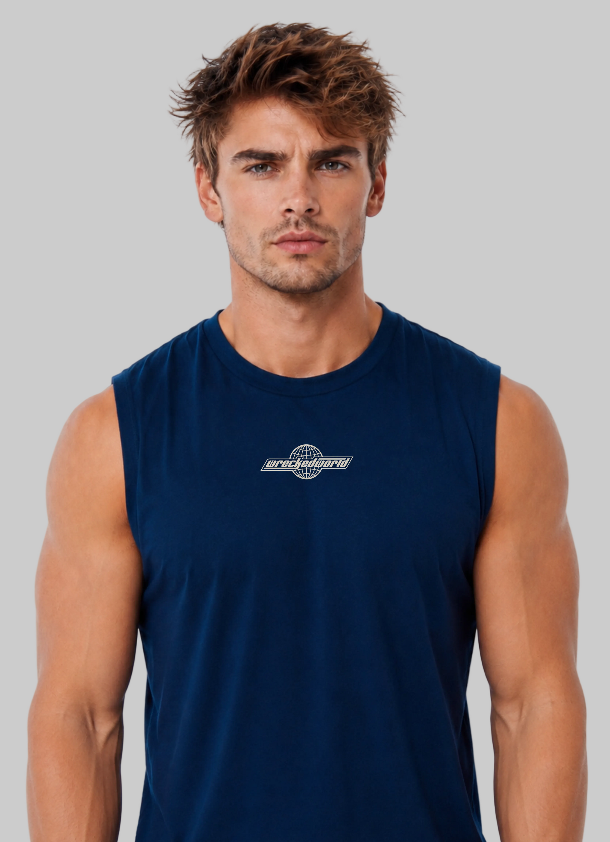 WRECKED WORLD TANK - NAVY