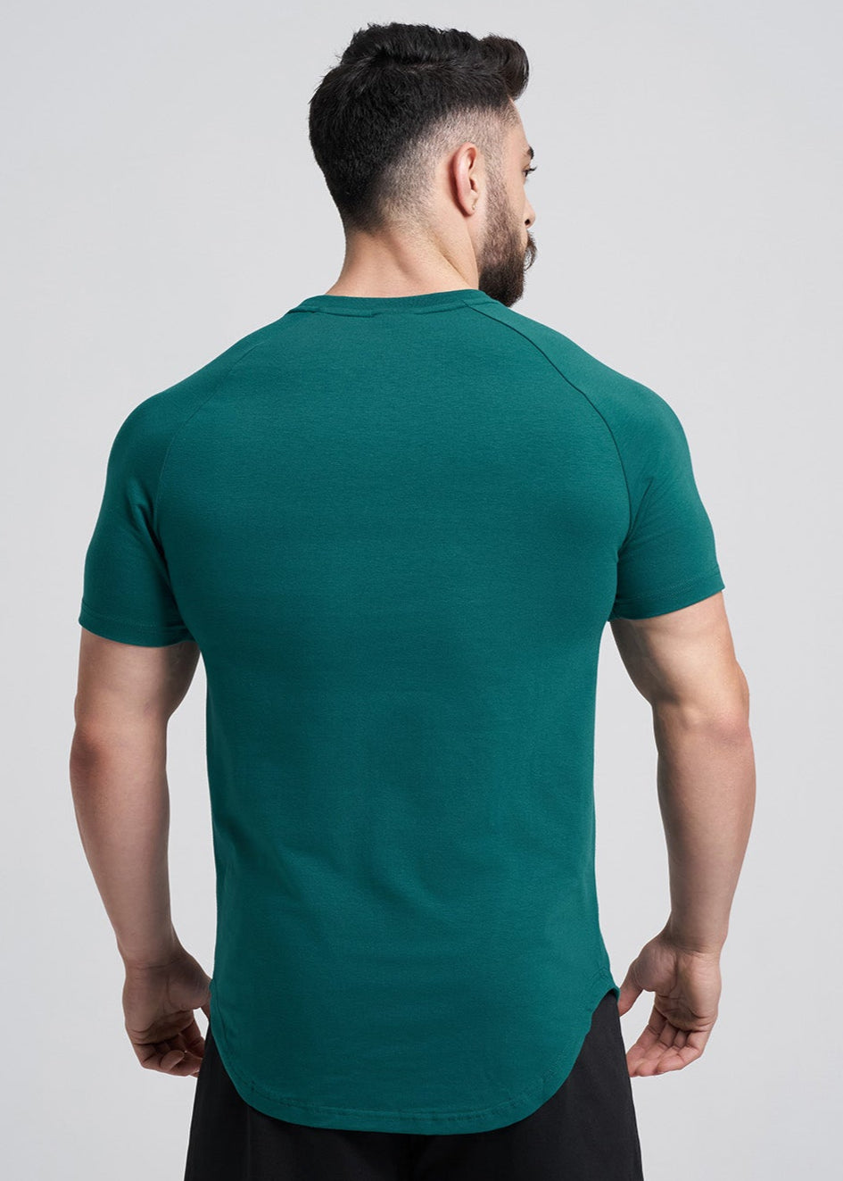 SLIM FIT Tshirts 3D RHINO TEE - STORMY GREEN