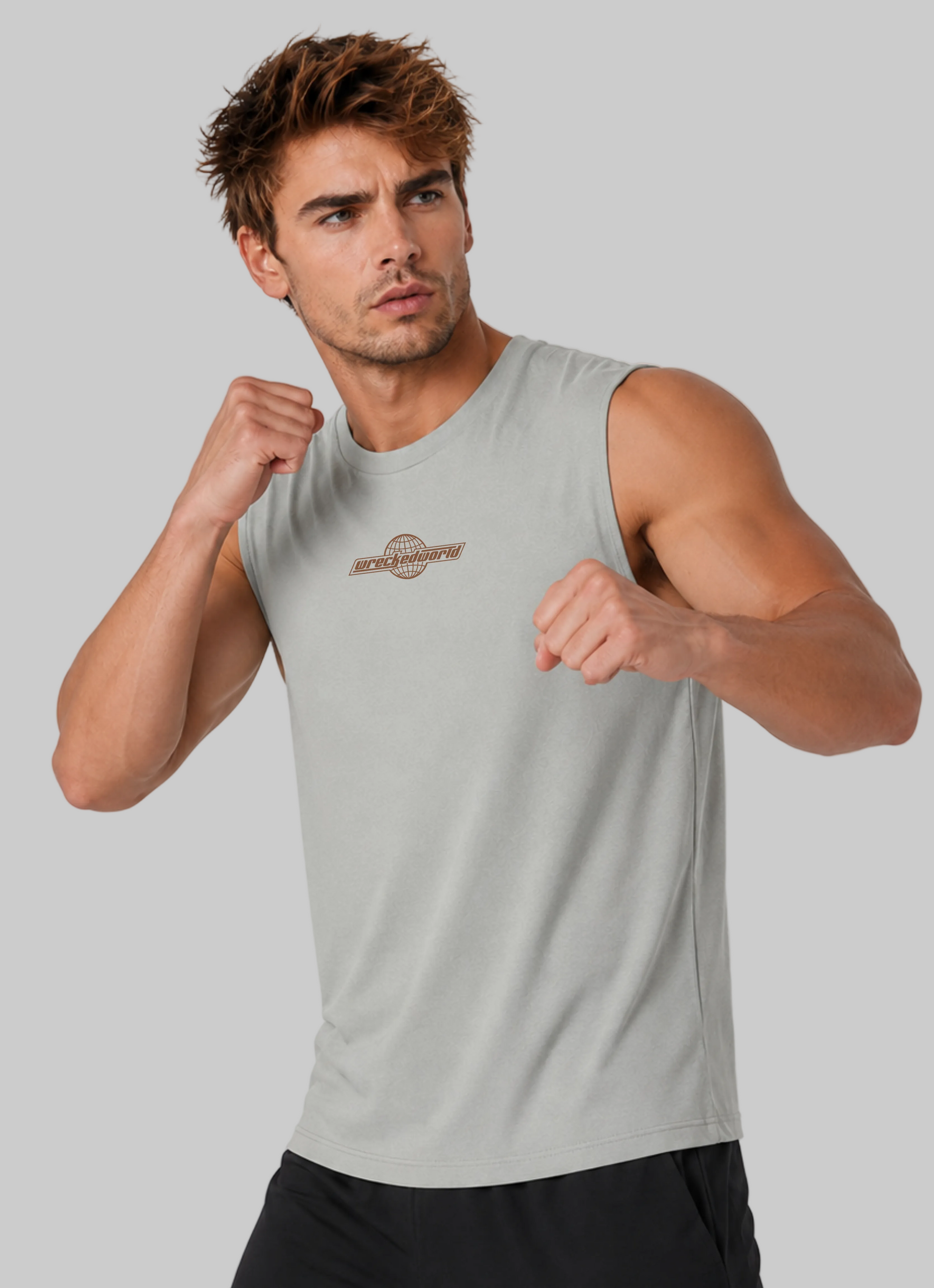 WRECKED WORLD TANK - GREY
