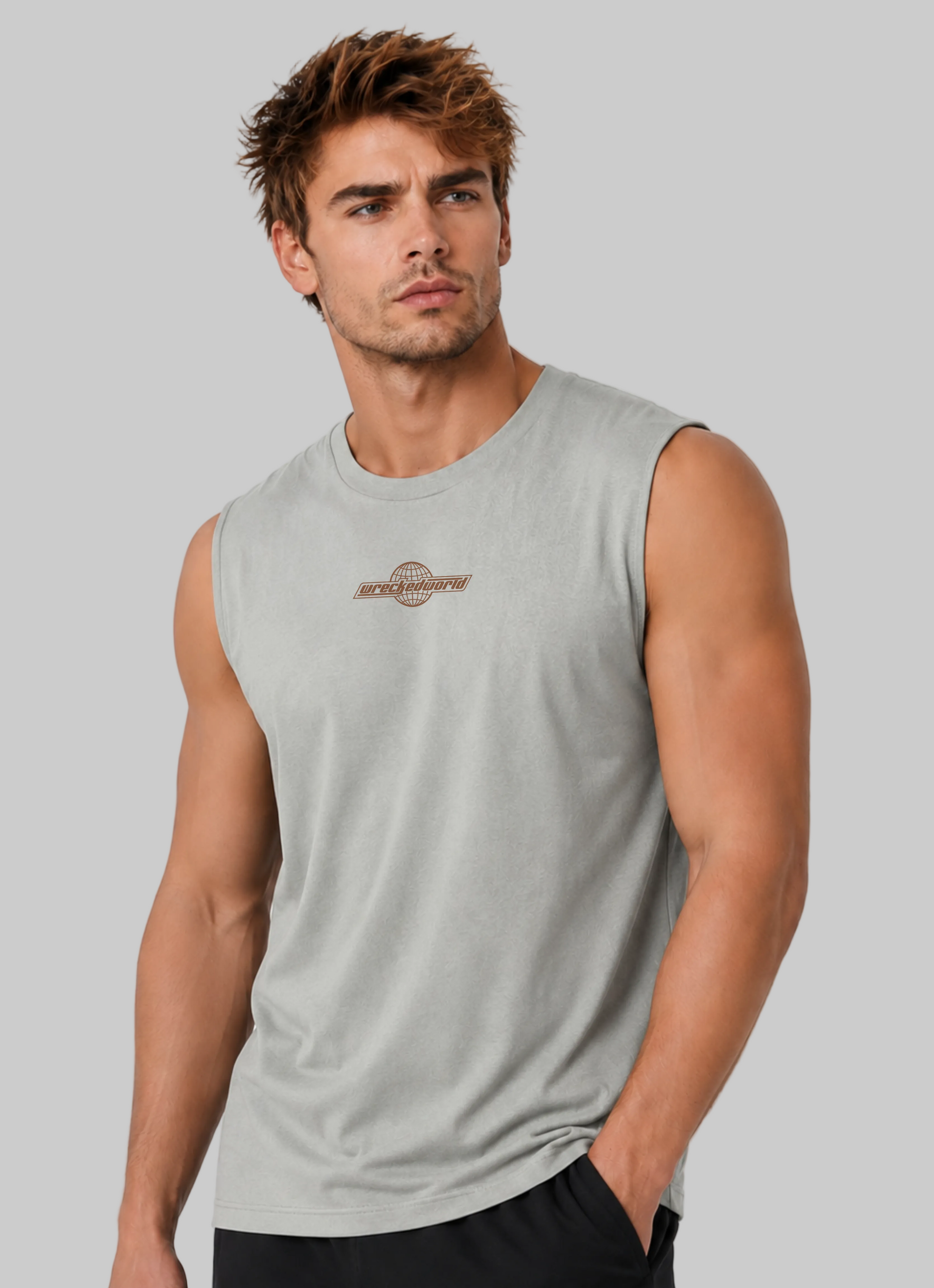 WRECKED WORLD TANK - GREY